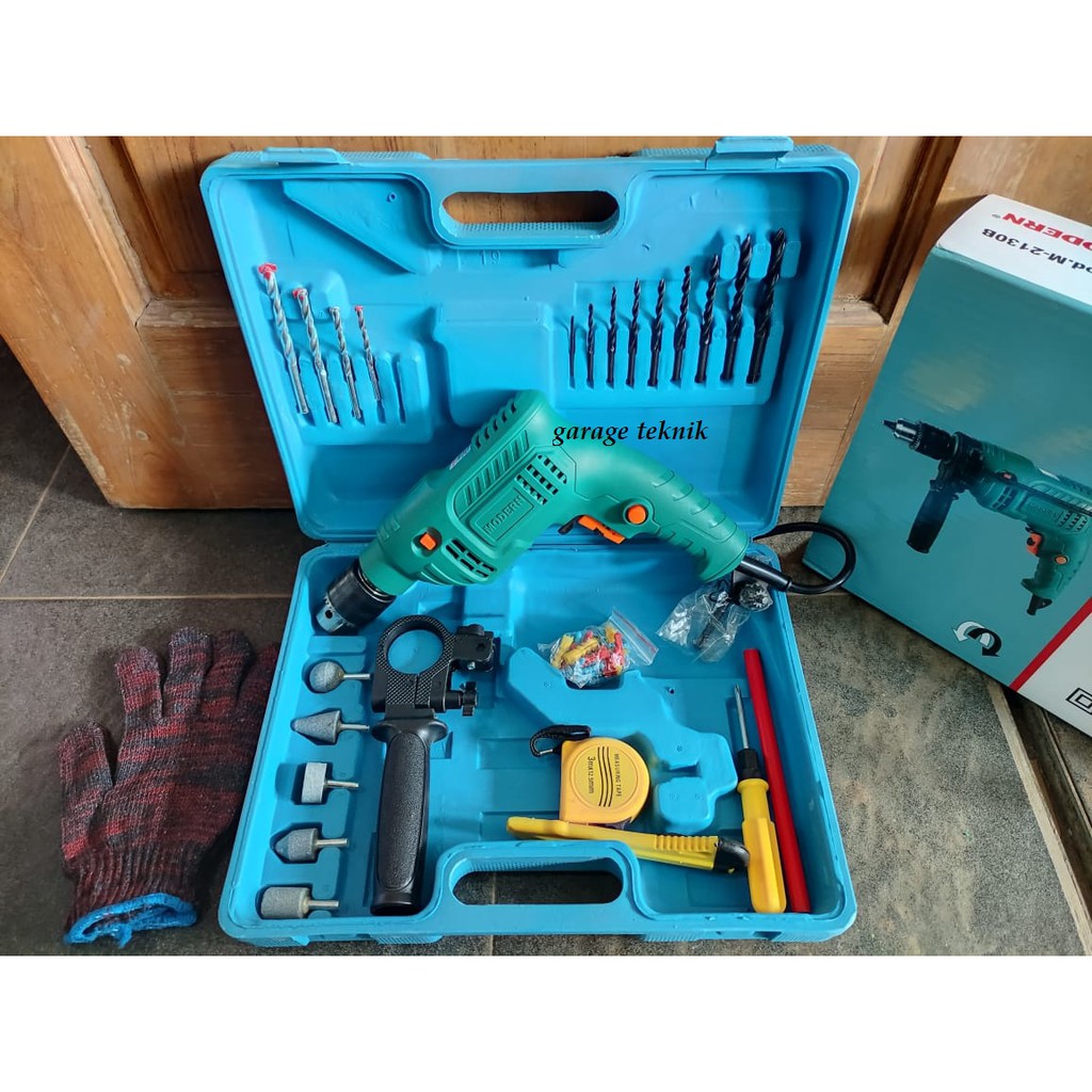 MODERN BOR SET 13 MM M-2130/BOR SET 13MM/MESIN BOR 13MM/MESIN BOR SET 13MM MODERN/MESIN MODERN M2130