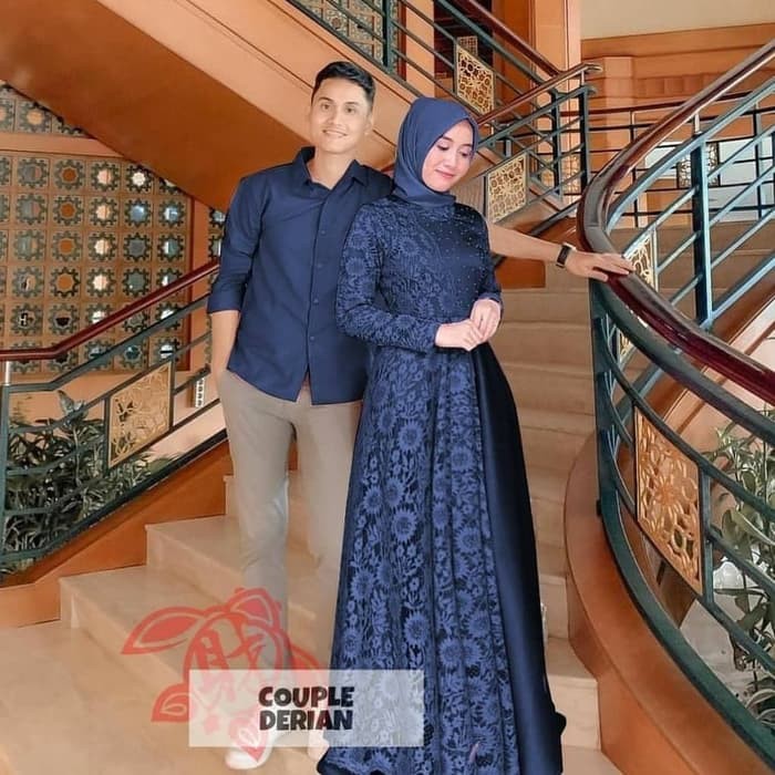 Baju Gamis Couple Brukat Kemeja Kondangan Murah Games Pasangan Kopel Pakaian Cowok Pakaian Muslim