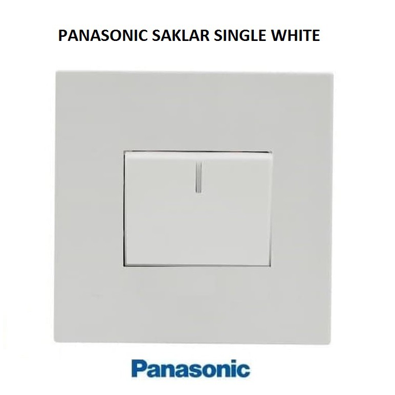 Panasonic Saklar Single Sakelar Engkel 1G WESJ78019+WESJ5941 Mata Besar Style Series