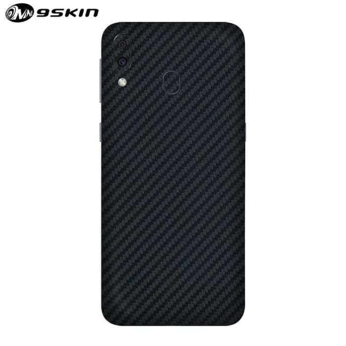 Skin Handphone / Protector Samsung M20 - 3M Black Carbon
