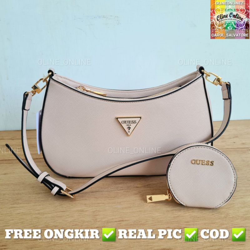 [oline_online] Tas wanita alexie shoulder bag  coin bag gs safiano triangle logo multi pouch gb tas pundak dan bahu