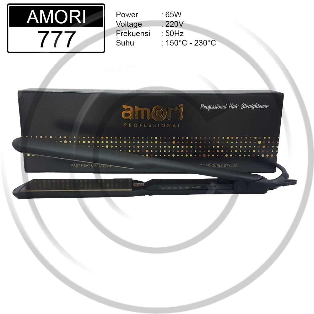 AMORI / AMORI-777 / Catokan Rambut Plat Lebar Lurus