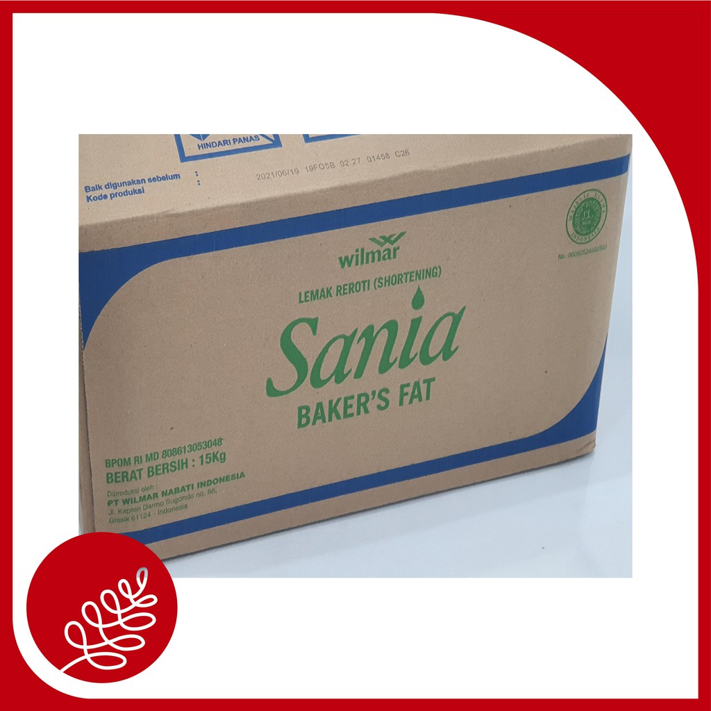 Sania Bakers Fat 15kg / Makanan / Susu / Mentega