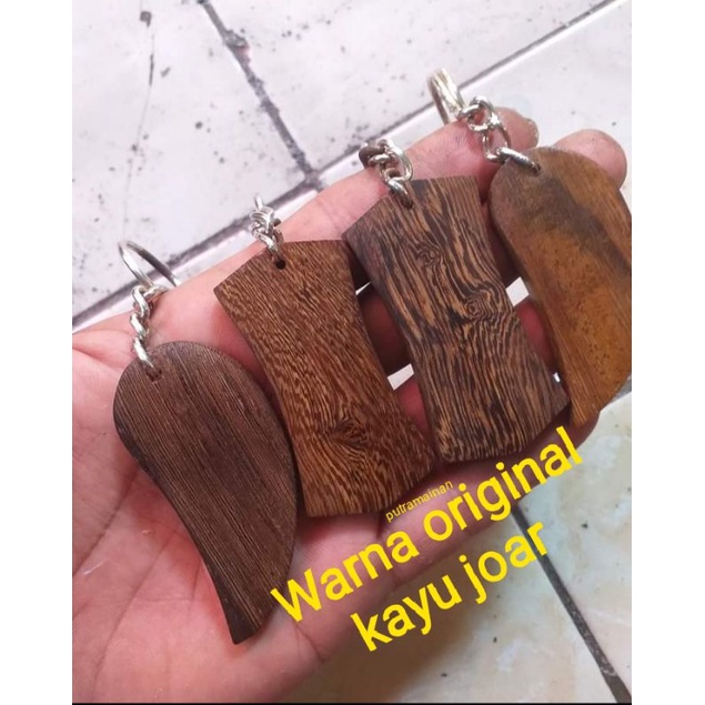 1PCS GANTUNGAN KUNCI SERAT ALAMI KAYU ASLI