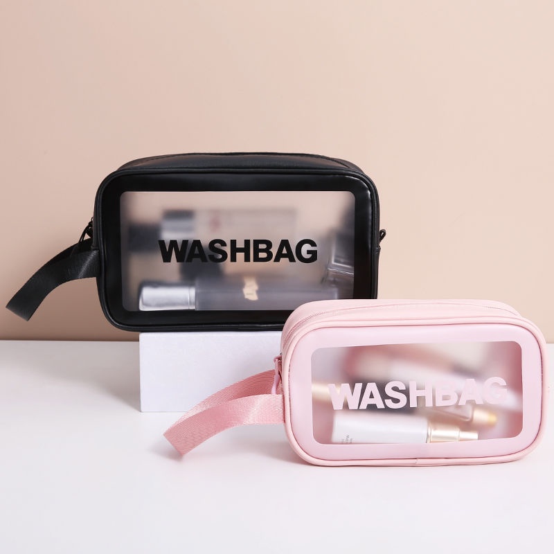 ♥DPS829♥T20 COD Tas Kosmetik Transparan Washbag Anti Air / Tas Travel Toiletry Bag Waterproof - Pouch Make Up Toiletries - Tas Sabun Peralatan