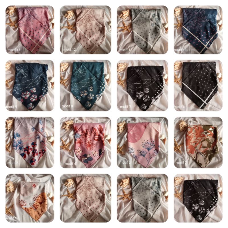 HIJAB SEGIEMPAT DAFANYA/KERUDUNG SEGIEMPAT DAFANYA TETERBARU