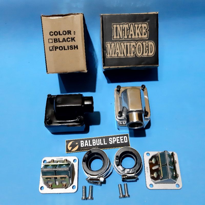 Intake Manifold Manipol Susun Vespa Komplit Membran RXZ