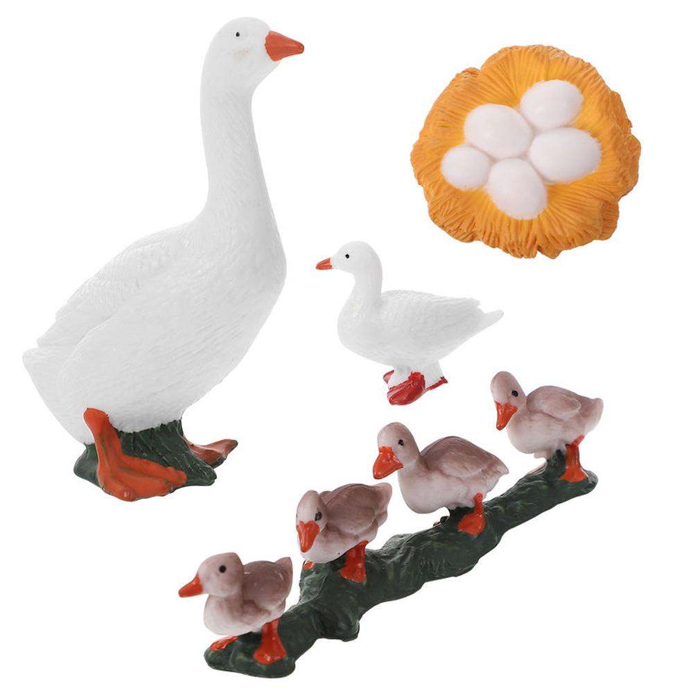 Needway Life Cycle Figure Science Kids Swan Model Hen Miniatur Mainan Edukasi Cycle Bebek Figurine