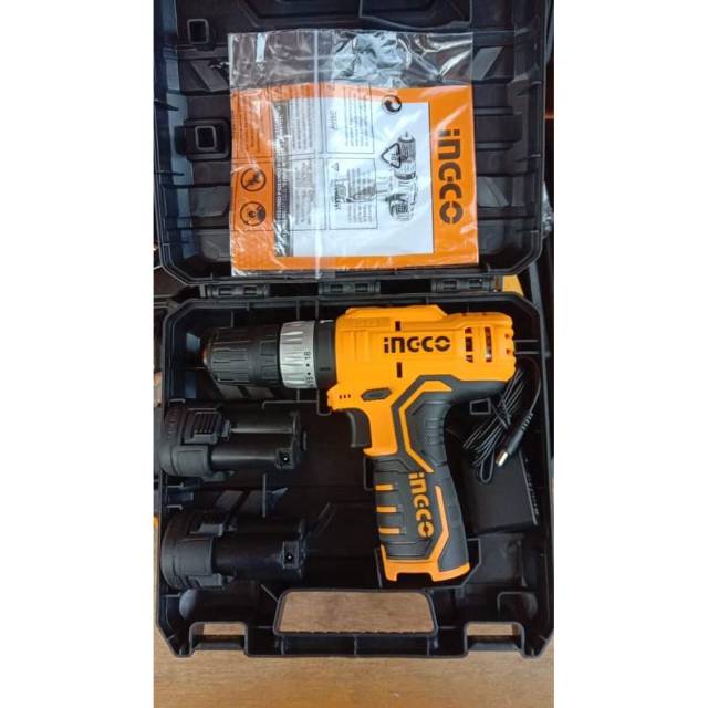 MESIN BOR IMPACT CORDLESS 12V (2B&1C) CIDLI1232 INGCO