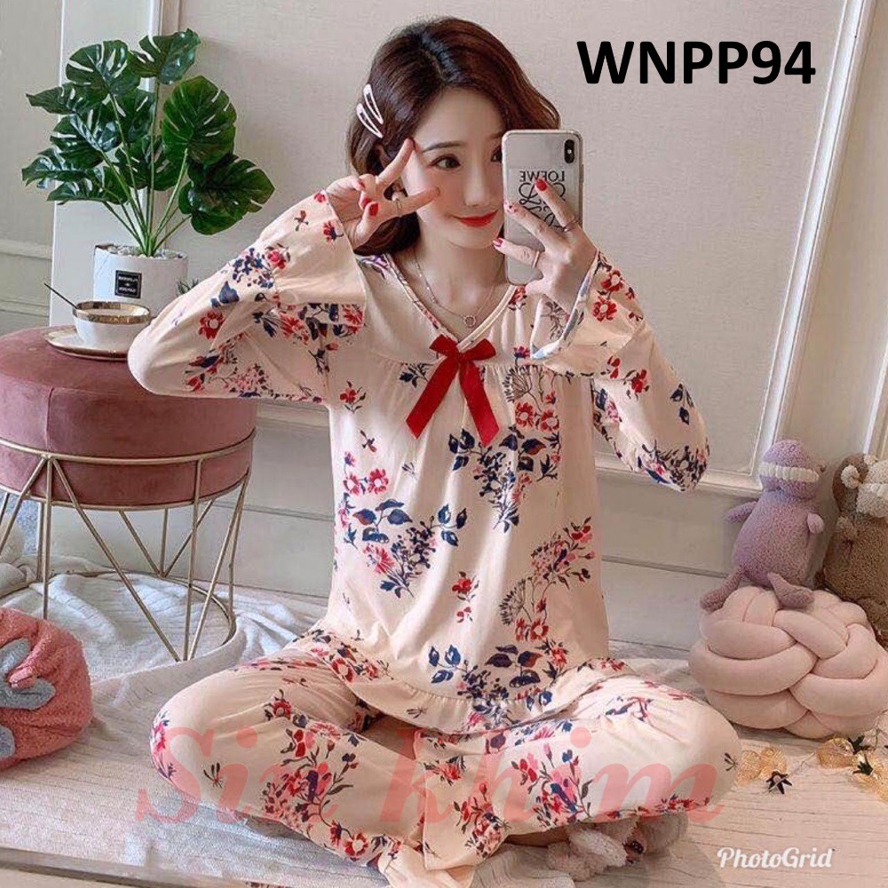 Piyama Wanita Baju Tidur Wanita Fashion Cute Flower - WNPP94