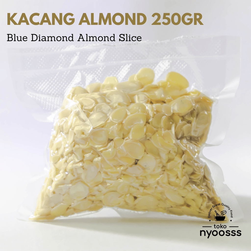 

Kacang Almond Slice 250gr / Kacang Almond Slice Grade Terbaik & Terjangkau