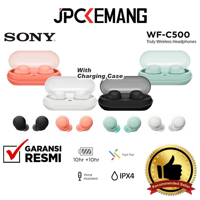 Sony WF-C500 TWS Truly Wireless Headphones Headset Earphone Sony WFC500 Garansi Resmi
