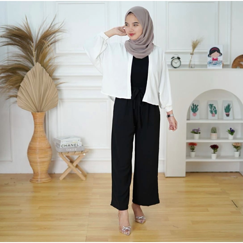 BEFAST - ZFS OOTD Wanita Cardigan WISMA / MARSHEY BATWING OVERSIZE OUTER CRINKLE / Outer Wanita Remaja / Cardigan Kekinian / Cardigan Polos / Termurah / OOTD Ala Korean Style / Terlaris