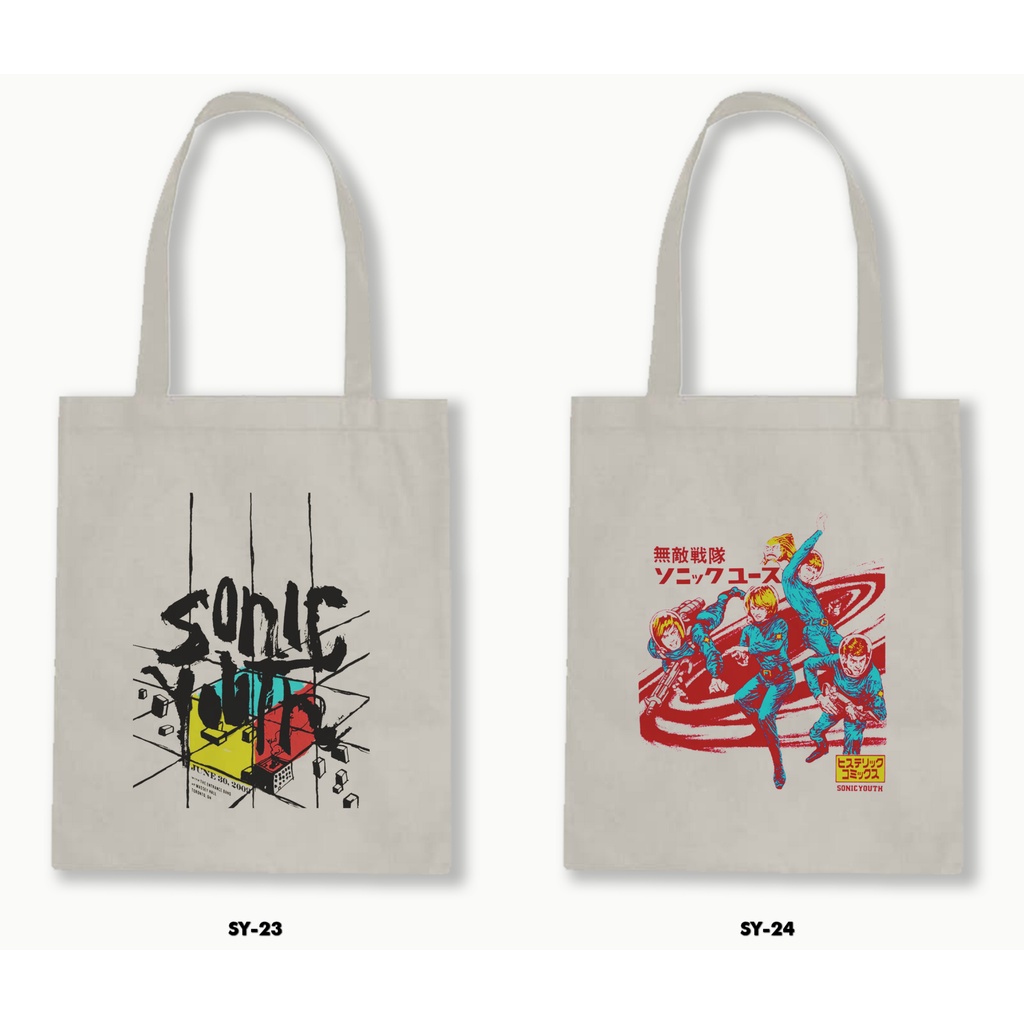 TOTE BAG BLACU - SONIC YOUTH 02