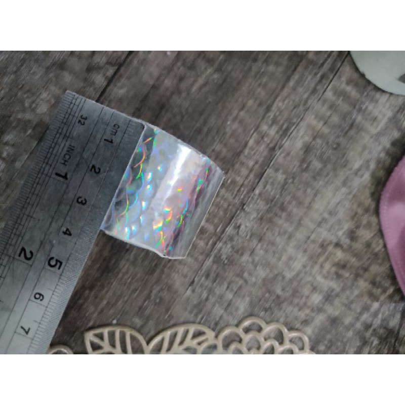 HOLOGRAM FOIL / POTONGAN LEBAR KECIL 1 ROLL