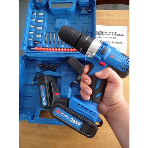 Mesin bor baterai hujia 36vf