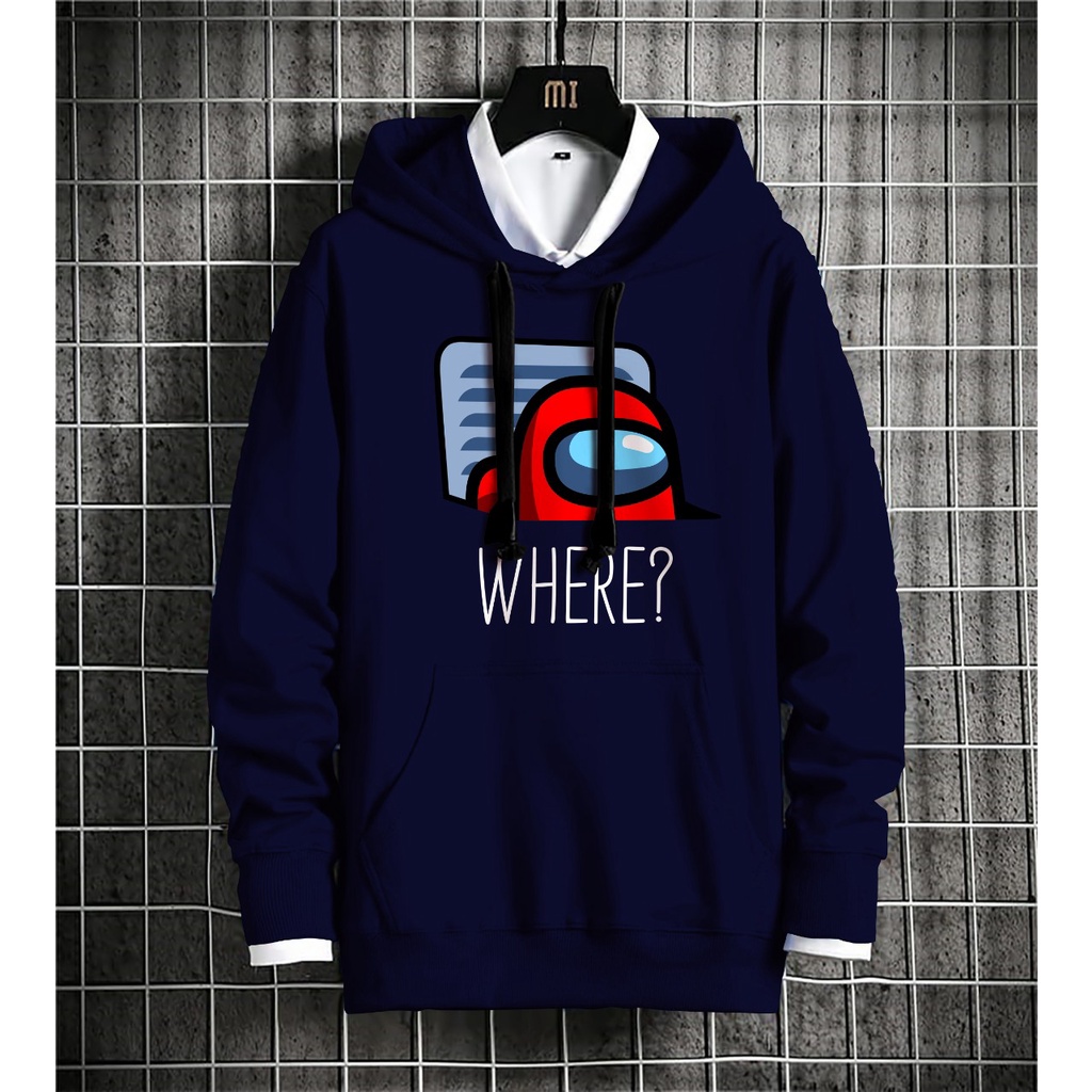 HOODIE ANONG US WHERE BAHAN FLEECE - A5GARD88