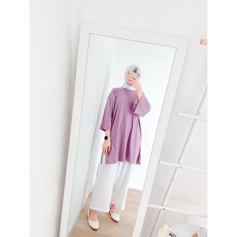 KAOS OVERSIZE TOP HIJAB BASIC