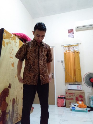 Size M L Xl Xxl Bswart Batik Hrb026 Kenongo Hem Mataram / Kemeja Batik / Kemeja Batik Pria