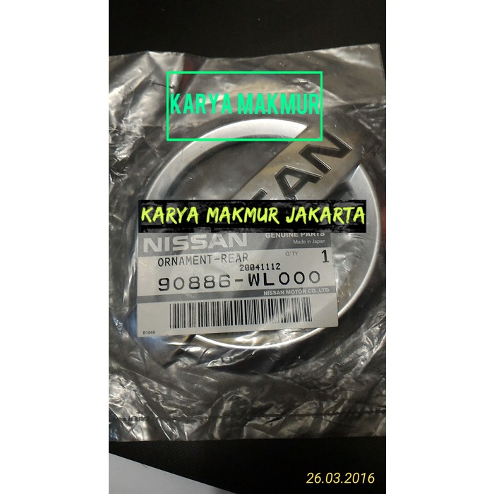 Emblem Bagasi / Back door Nissan TERRANO 90886-WL000
