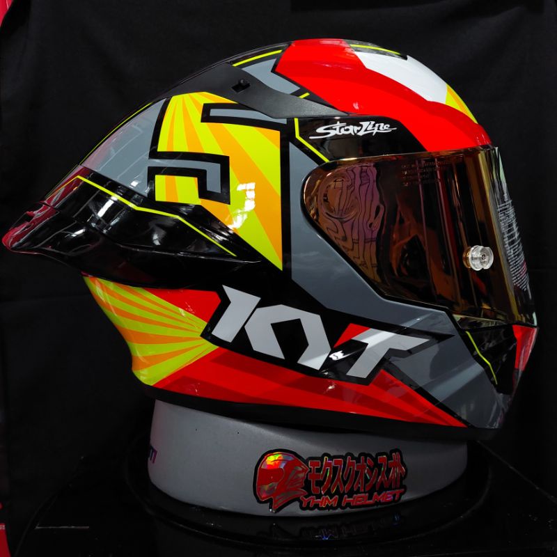 Spoiler KYT tt course 3D Gp Street Spoiler helm kyt tt course gp street