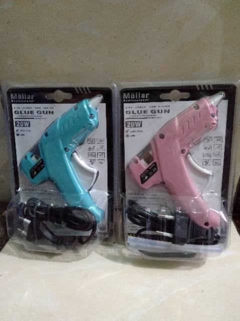 Alat tembakan lem lilin glue gun mollar 20w