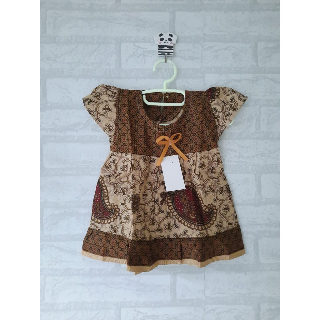 Dress anak batik usia 6bulan - 1th