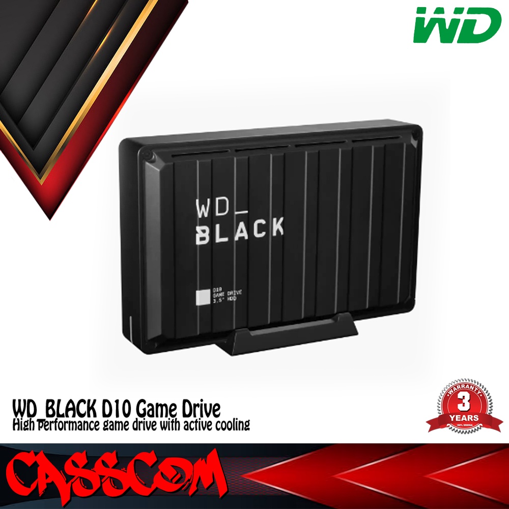 WD Black D10 8TB Game Drive - Hardisk Eksternal Gaming