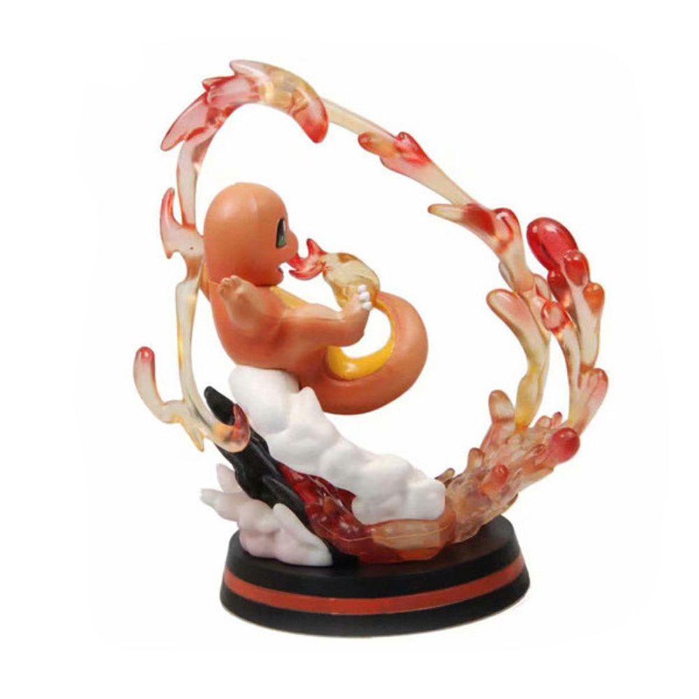 QUINTON Gambar Pokemon Desktop Ornamen Koleksi Model Blastoise Mewtwo Model Mainan Bulbasaur