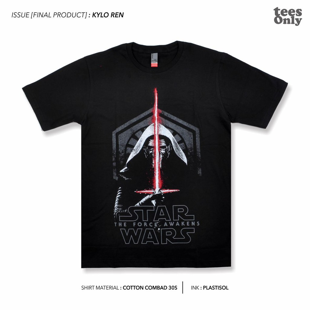 Kaos Kylo Ren Star Wars / Kaos Star Wars Sablon Awet