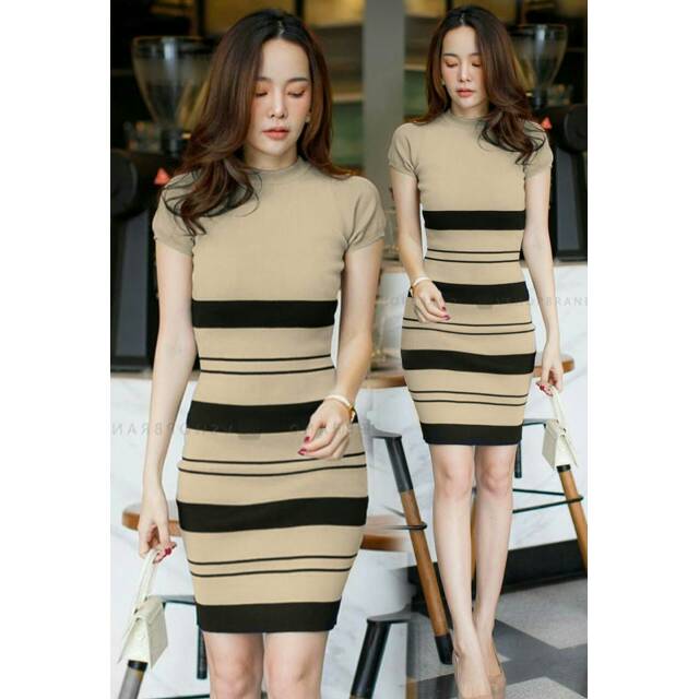 A03 DRESS TANIA RAJUT bahan rajut import good quality