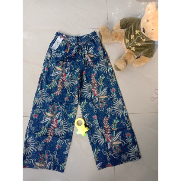 KULOT PANJANG KATUN STRETCH-Biru 2