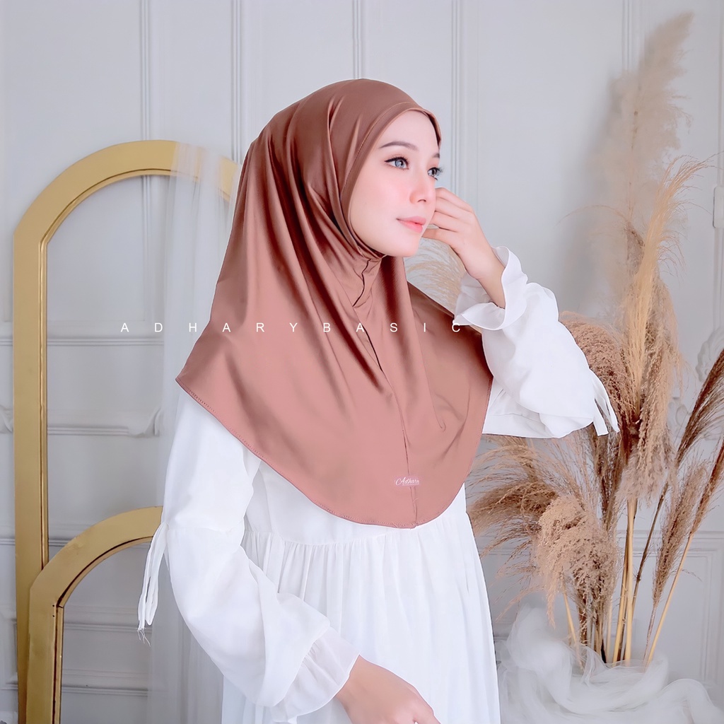 Jilbab Sporty Hijab Instant Kerudung Volly Tanpa Pet Instan Krudung Zaida Bergo Sport Olahraga by ad