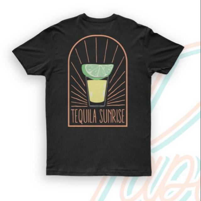 TSHIRT KAOS PANTAI TEQUILA SUNRISE | PAPARACHA