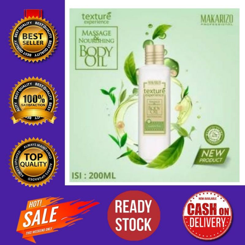 (BEAUTY MAXX)TEXTURE/MAKARIZO TEXTURE/MAKARIZO PROFESIONAL TEXTURE/MASSAGE BODY MAKARIZO/BODY OIL MAKARIZO/MASSAGE OIL GREEN TEA/MASSAGE &amp; NOURISHING BODY