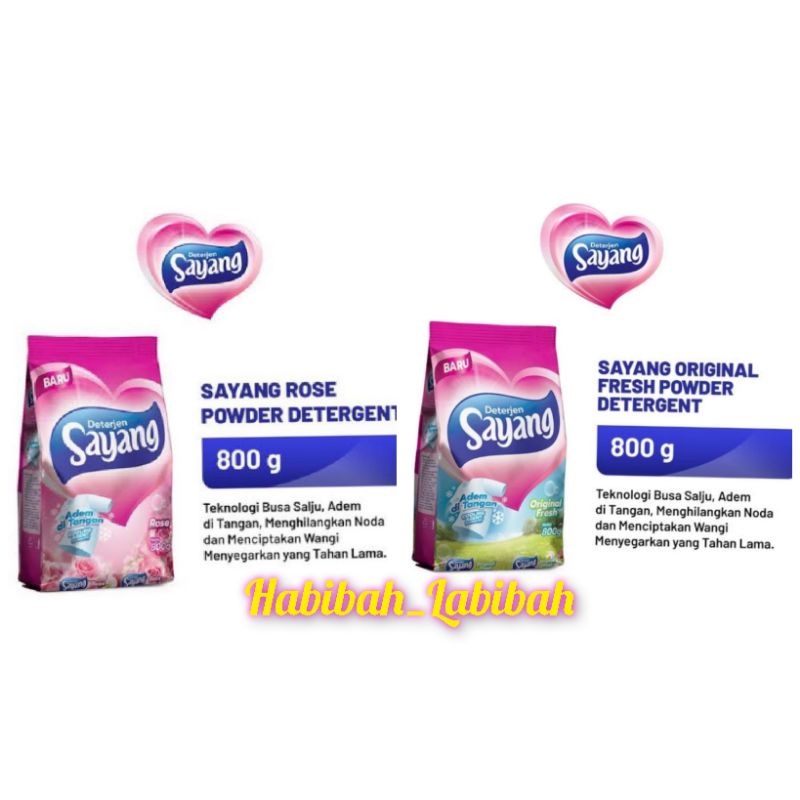 Deterjen Bubuk Sayang 800g