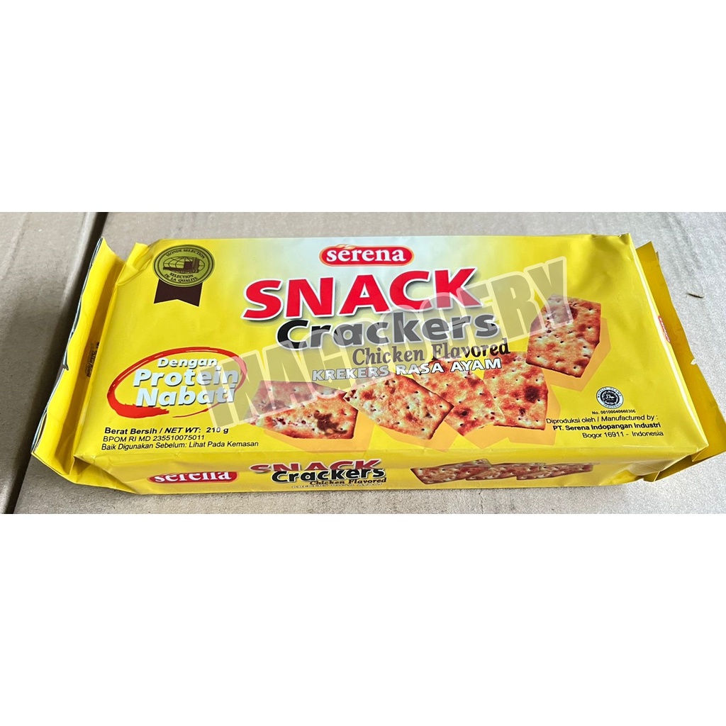 

SERENA SNACK CRACKERS CHICKEN FLAVOURED 210GR