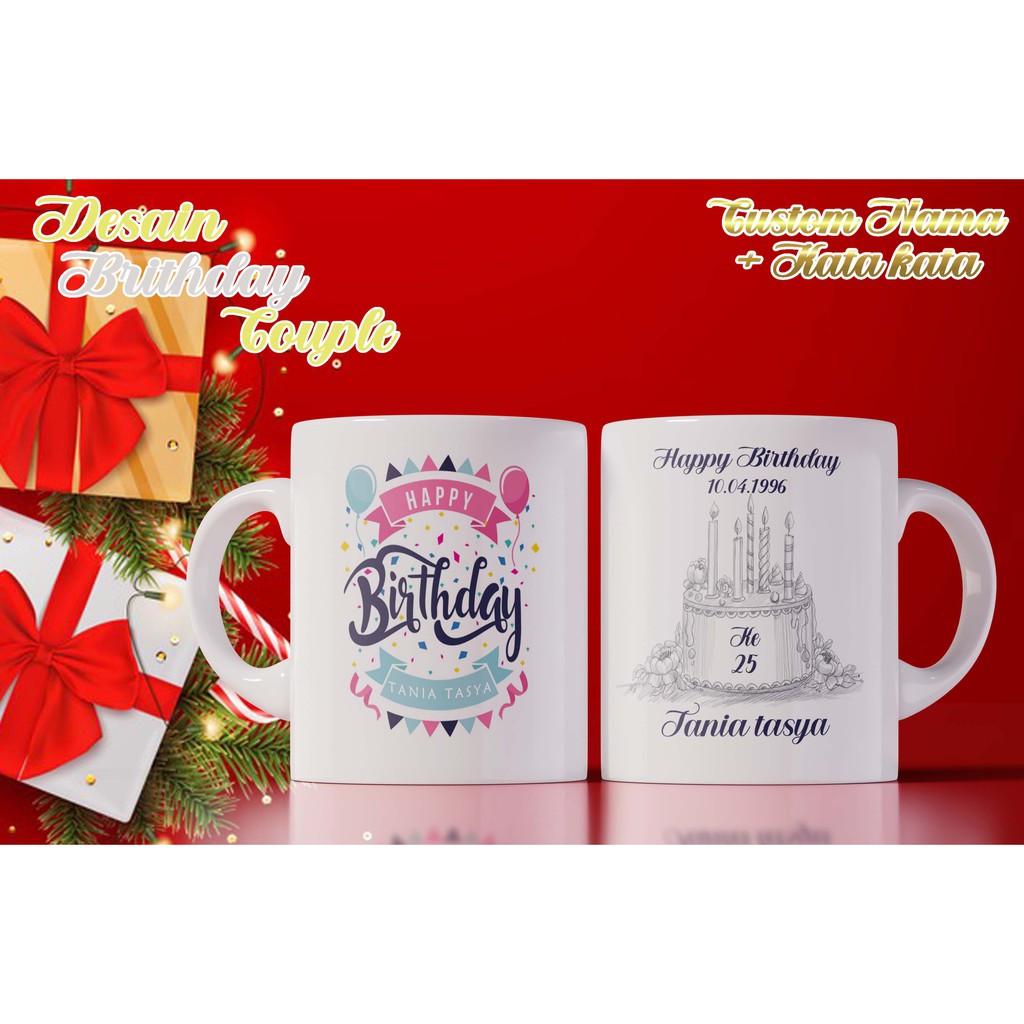 

ASTONE Kado Ulang Tahun Kado Cowok Kado Pernikahan Souvenir Mug Custom Kado Wedding Bisa Tambah Foto