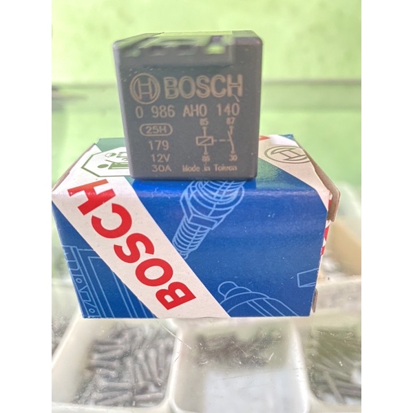 Relay BOSCH 4 kaki 12V 30A - 0 986 AH0 140 Ori / RELAI KLAKSON BOSCH