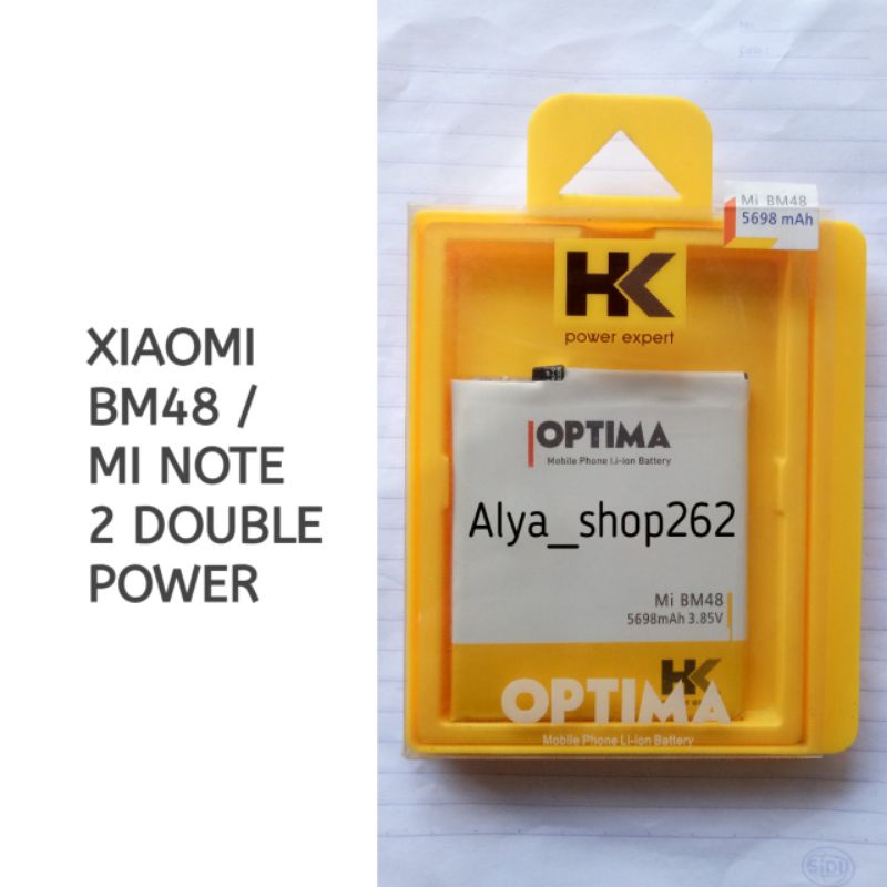 BATERAI BATTERY BATRE HK XIAOMI BM48 MI NOTE 2 DOUBLE POWER