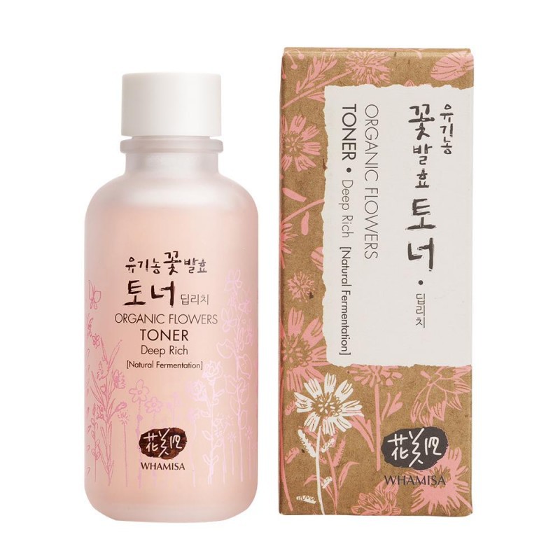 WHAMISA - Organic Flowers Toner Deep Rich (Size 120ml  300ml )