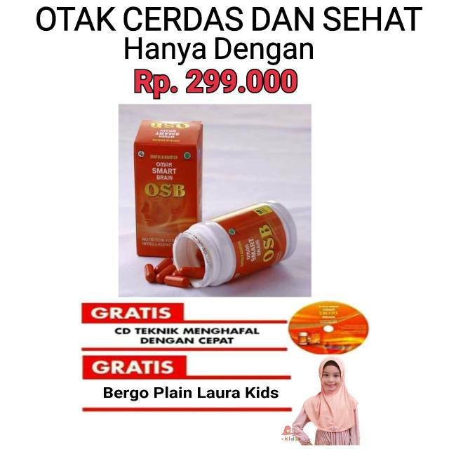 OSB Omar Smart Brain Vitamin Otak Anak dan Dewasa 100% herbal alami Original
