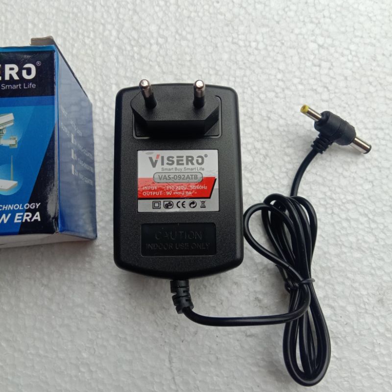Adaptor DC 9V 2A Visero jack T bisa untuk cas speaker aktif