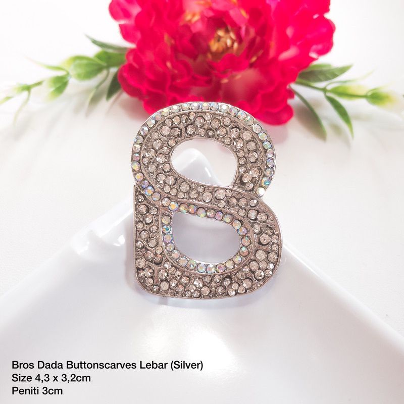 Bros Buttonscraves / Bros Ala Buttonscarves  / Bros Button / Buttonscarves Brooch / Orderinkuy Bros-B Flat Pelangi