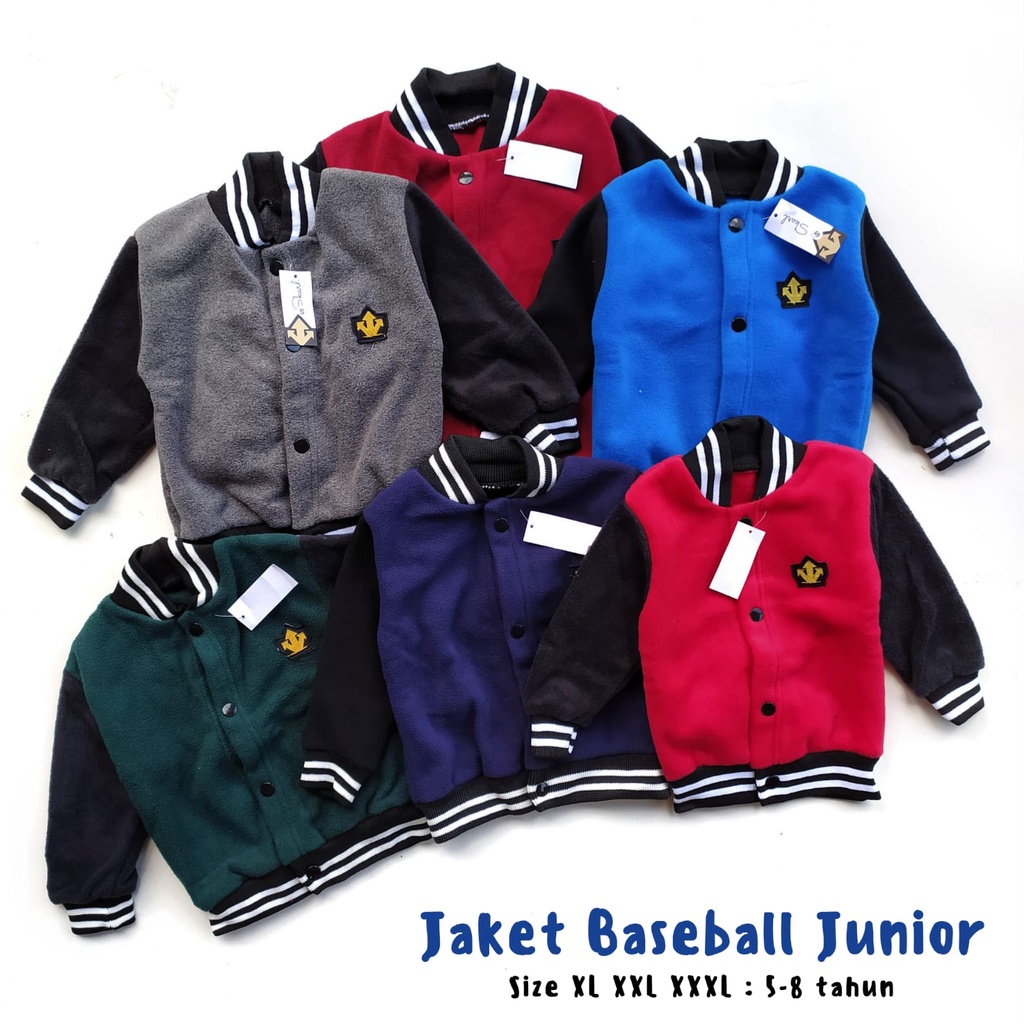 Jaket Anak Laki Laki2 Cowok Tanggung 5 6 7 8 9 Tahun Baseball