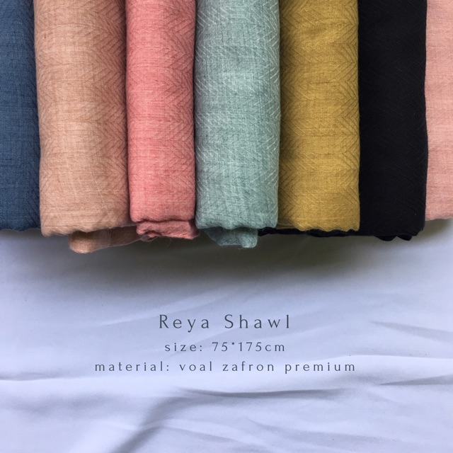 JILBAB PASHMINA VOAL ZAFRON REYA SHAWL