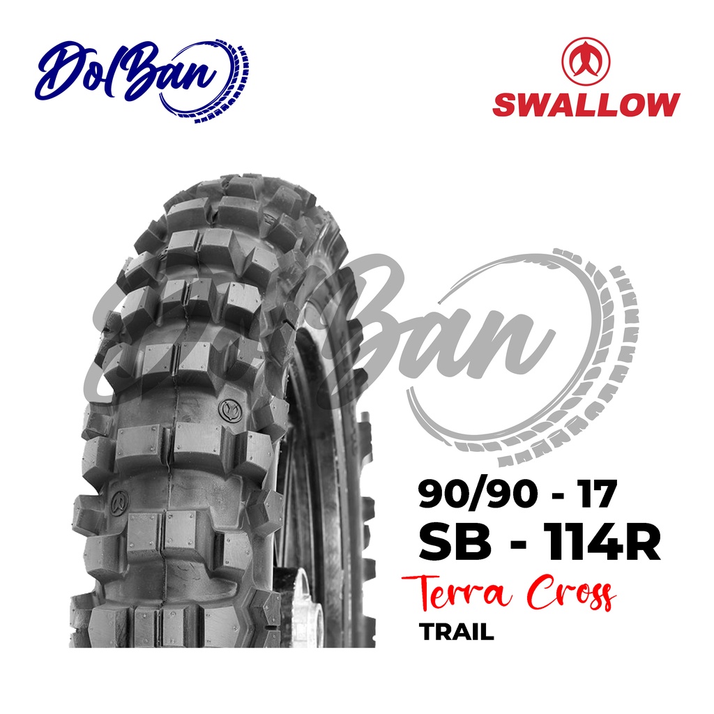 BAN LUAR MOTOR SWALLOW 90/90-17 RING 17 SB-114R TERRA CROSS TRAIL