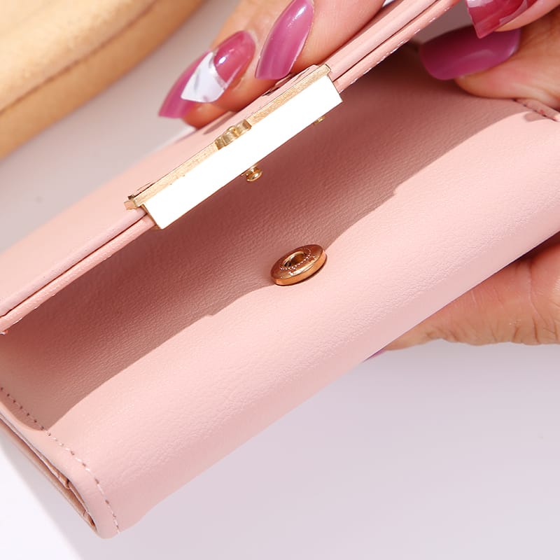 ASIN829 Dompet wanita mini lipat pendek premium impor gaya Korea D235 Dompet Kartu Wanita Fashion Wanita Lipat Dompet Lady