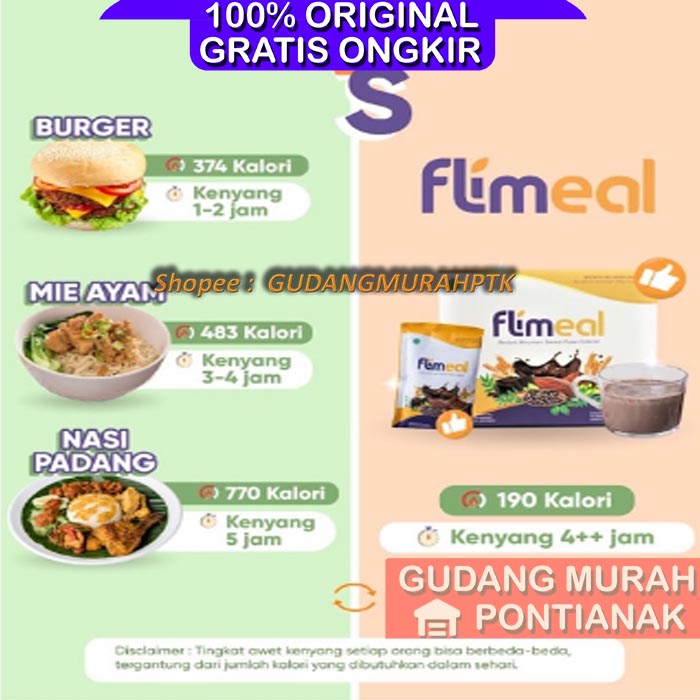 Flimeal (Meal Replacement) - Persachet - Coklat Vegan satuan