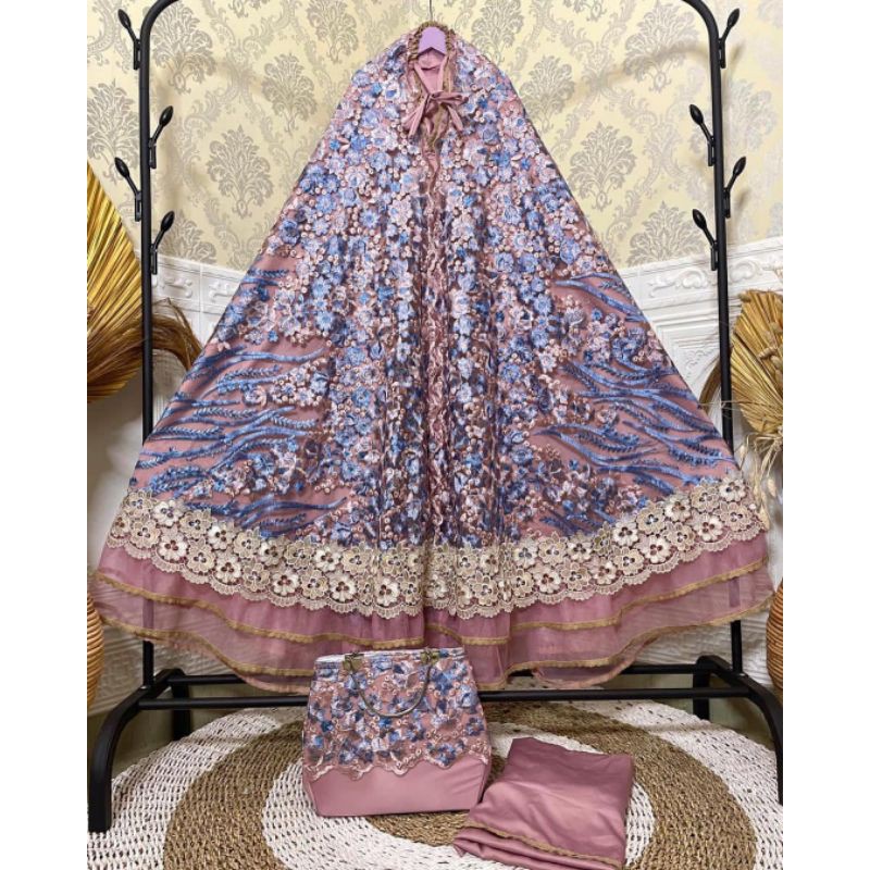 MUKENA BERUKAT MUKENA MEWAH MUKENA BEROKAT DEWASA MEWAH